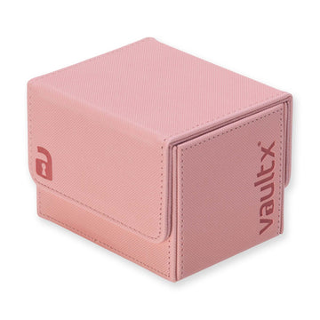 Vault X Trading Card Sideloading Deck Box  100+ sleeved cards  enhanced Exo-Tec Material  Card Holder Storage Box  Detachable Magnetic Lid  for MTG Commander Game  TCG (Pink)