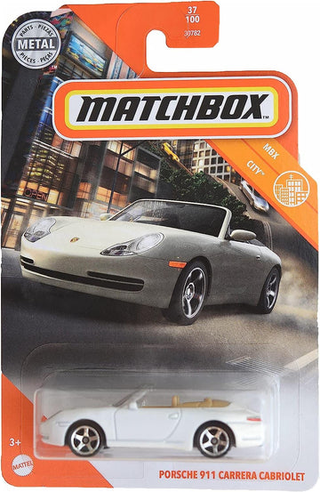 Matchbox Porsche 911 Carrera Cabriolet, [White] Metal Parts 37/100