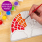 Creative Roots Paint Your Own Rainbow Stepping Stone Craft Kits For Kids, Ceramics To Paint, Ages 6+