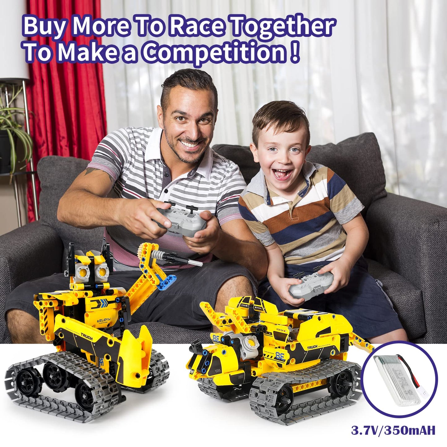 Lecpop 5 In 1 Stem Robot Toy Building Kit, 452 Pcs Blocks App & Remote Control Engineering Toys Robotics For Kids Ages 8-12, Rc