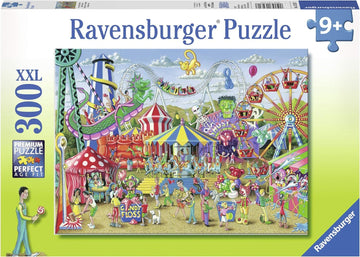 Ravensburger Fun At The Carnival - Engaging 300 Piece Jigsaw Puzzle For Kids | Unique Piece Design | Anti-Glare Surface | Perfect Skill-Building Game For Toddlers And Kids | Model Number: 13231