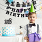 Zonon 20 Pieces Dirt Bike Birthday Decoration Dirt Bike Party Supplies Banner Cake Cupcake Topper For Motocross Themed Birthday Party Man Or Boy Riding Room Wall Decoration (Classic Style)