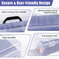 Premium Storage Box For Toploader - Large For 200+ Toploaders Or 1000+ Trading Cards, Portable Sports Card Storage Boxes For Col