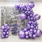 Moxmay 102 Pieces Chrome Purple Balloons 18In 12In 10In 5In Different Sizes Metallic Party Balloon Kit For Birthday Halloween Ch