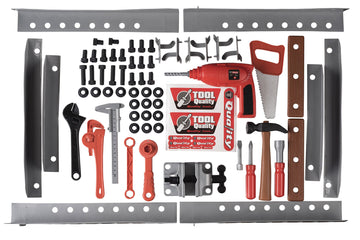 Toy Tool Set Workbench for Toddlers and Children Pretend Play- Kids Workshop Toolbench Building Toys - Kids Tools Playset with R