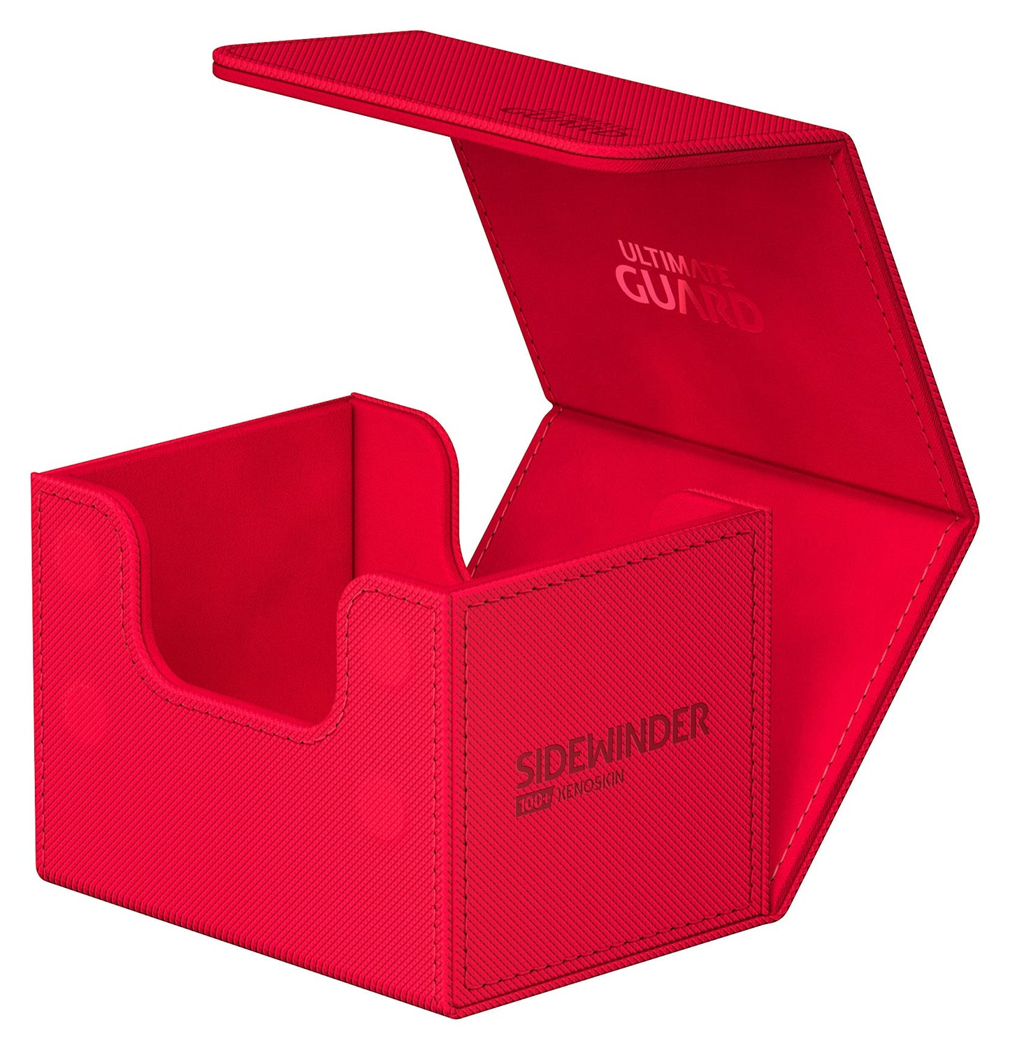Ultimate Guard Sidewinder 100+, Deck Box For 100 Double-Sleeved Tcg Cards, Red, Magnetic Closure & Microfiber Inner Lining For Secure Storage