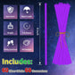 Taikula 60 Pack 8    Purple Glow Sticks Bulk with 60 Connectors Neon Glow In The Dark Party favors Supplies for Holiday Birthday