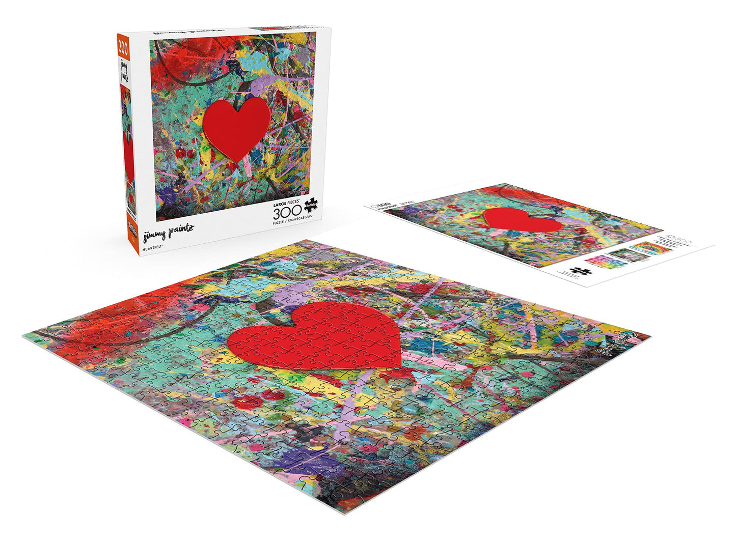 Buffalo Games - Jimmy Paintz - Heartfelt - 300 Piece Jigsaw Puzzle For Adults -Challenging Puzzle Perfect For Game Nights - Finished Size Is 21.25 X 15.00