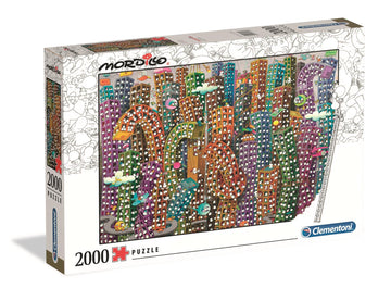 Clementoni - 32565 - Mordillo Puzzle - The Jungle - 2000 Pieces - Made in Italy - Jigsaw Puzzles for mature-themed