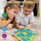 ABERLLS Wooden Matching Memory Game for Kids Age 3-8, Travel Toy, Ideal for Road Trips, Airplane, Camping Activities