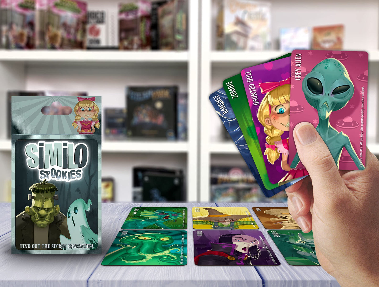 Horrible Guild: Similo Spookies, Cooperative Fun For The Whole Family, Easy To Learn, Deck Includes 30 Big Cards, For Ages 7 And
