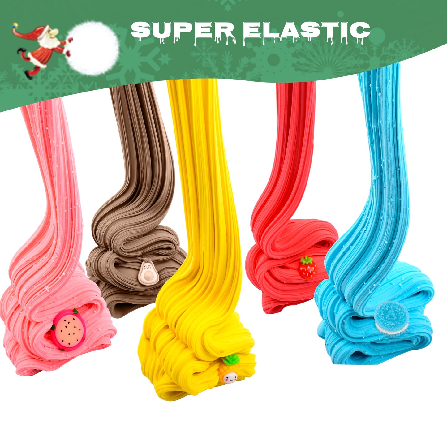 28 Pack Mini Butter Slime Kit,Peach Slime Watermelon Party Favor Supplies,Party Favor Supplies, Super Soft, Non-Sticky, Goody Ba