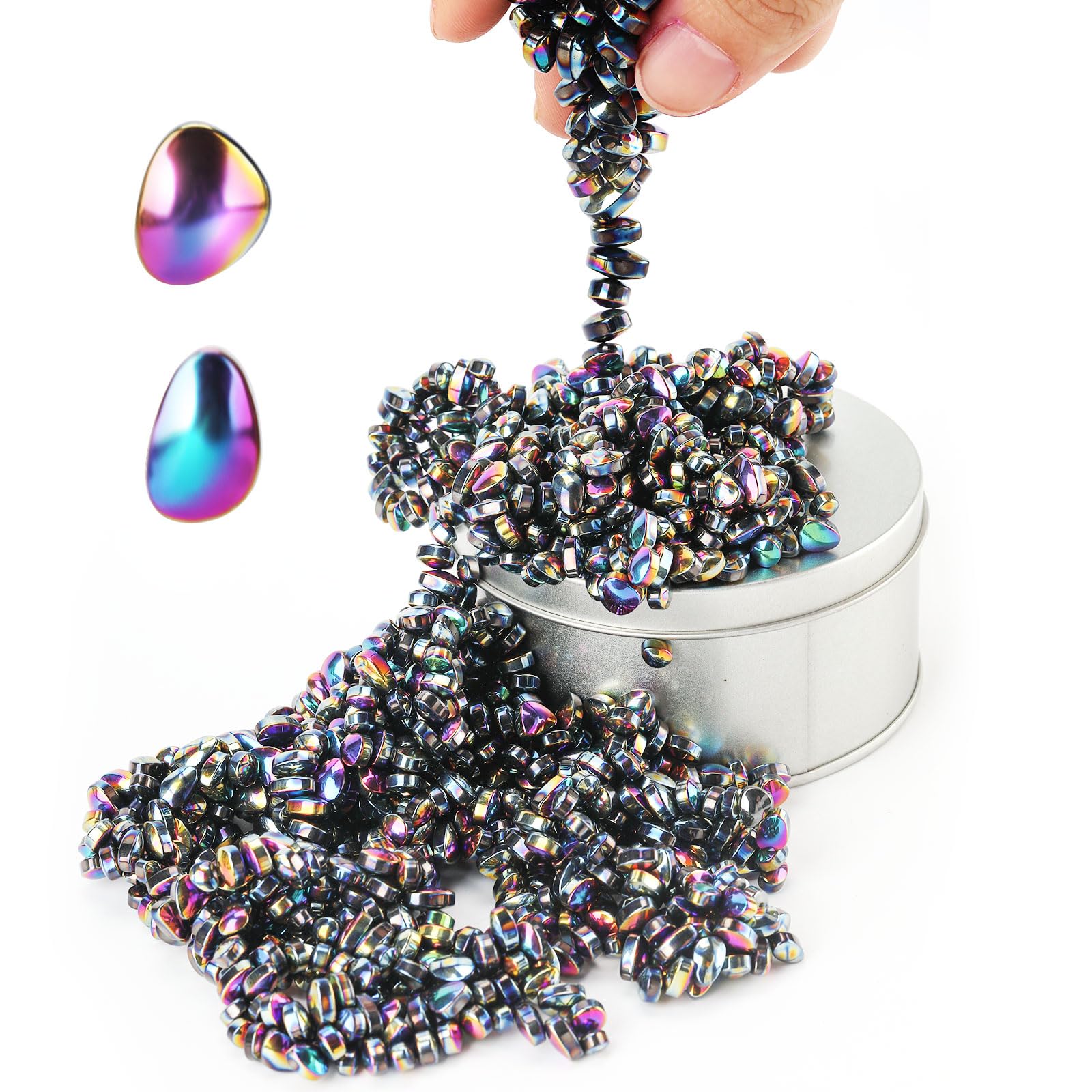 Xdajoy Magnetic Putty Colorful Over 1000Pcs Mini Magnet Balls Ferrite Stones Magnetic Fidget Satisfying Desk Toys Fidget Putty F