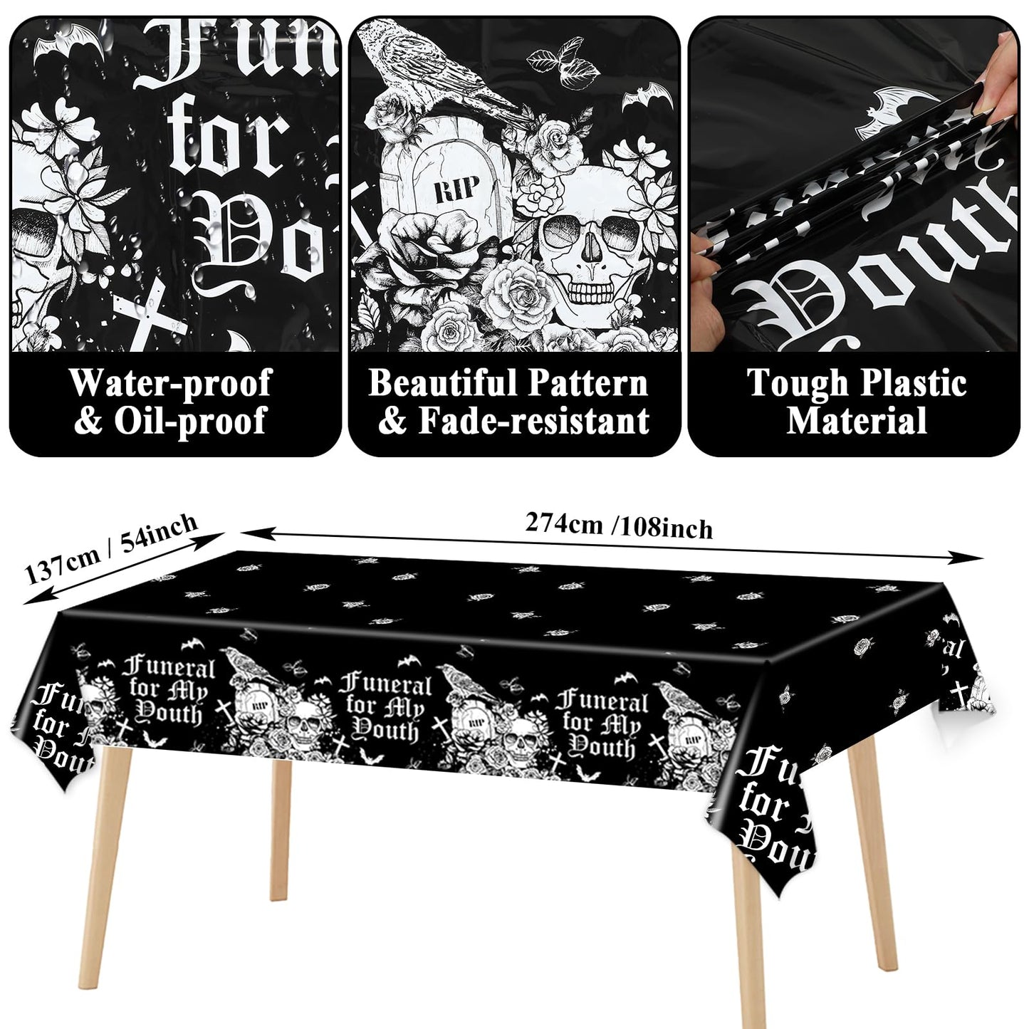 Death To My 20S Decorations Serve 24 Rip To My 20S Birthday Paper Plates Napkins Set 30Th Birthday Disposable Tablecloth Death T