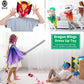 D.Q.Z Toddlers Dragon-Wings Costume For Kids Dinosaur Toys Gifts For 4 Years Old Boys Girls Birthday Dress Up Party (Green)