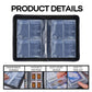 Morabto Graded Card Binder,Holds 40 Graded Cards,4 Pocket Slab Binder For Psa,Premium Graded Card Holder With Sleeves Blue
