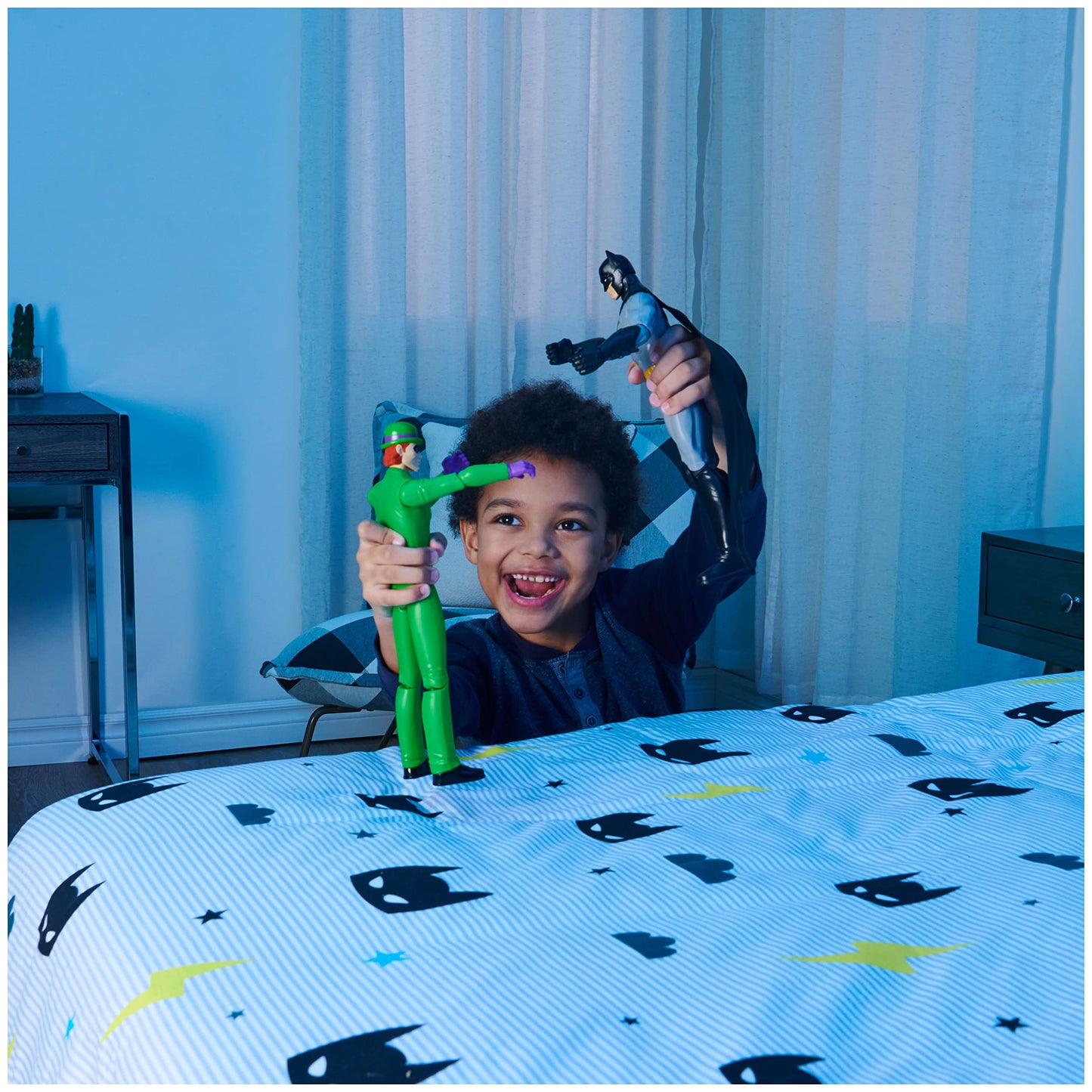 Batman 12-Inch The Riddler Action Figure, Kids Toys For Boys Aged 3 And Up