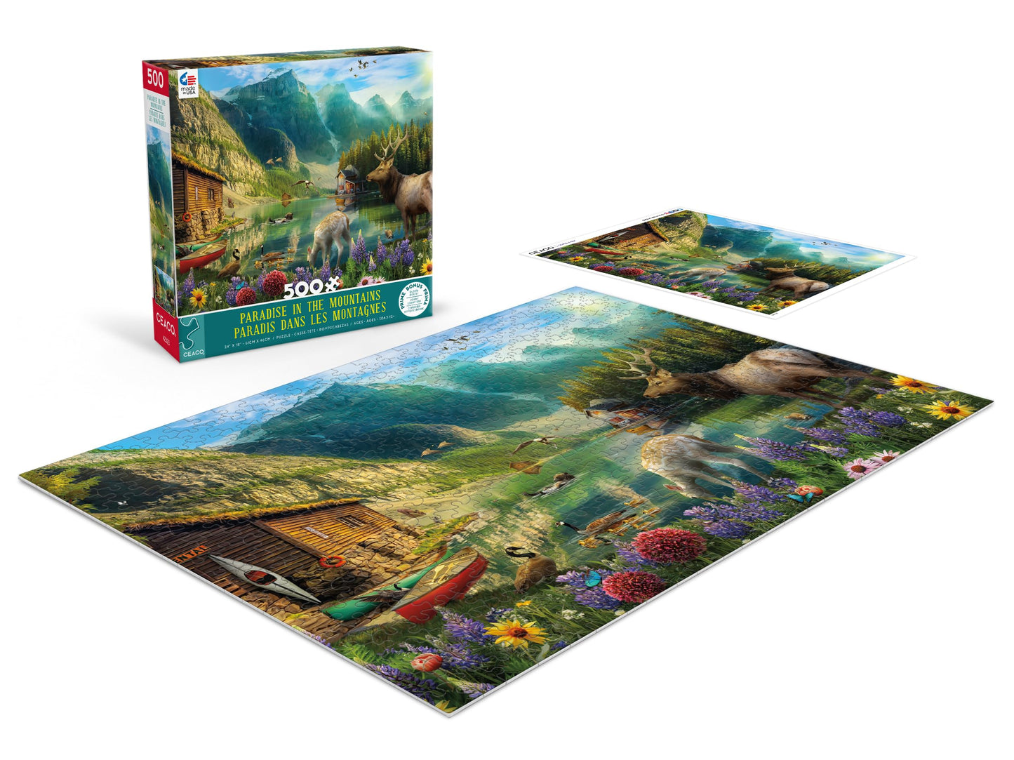 Ceaco - Paradise In The Mountains - 500 Piece Jigsaw Puzzle