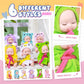 Hanaive 6 Pcs Mini Baby Dolls 4 Inch Christmas Baby Dolls Tiny Reborn Cute Baby Dolls Lifelike Realistic Baby Doll Holiday Birth