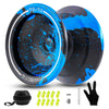 WATIEOBOO yoyo Professional, Metal Responsive Yoyo for Kids Unresponsive Yoyo for Adults with Unresponsive Bearings Kits, Glove