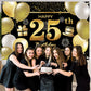 25Th Happy Birthday Banner Birthday Decorations For Men Birthday Party Decorations Birthday Backdrop
