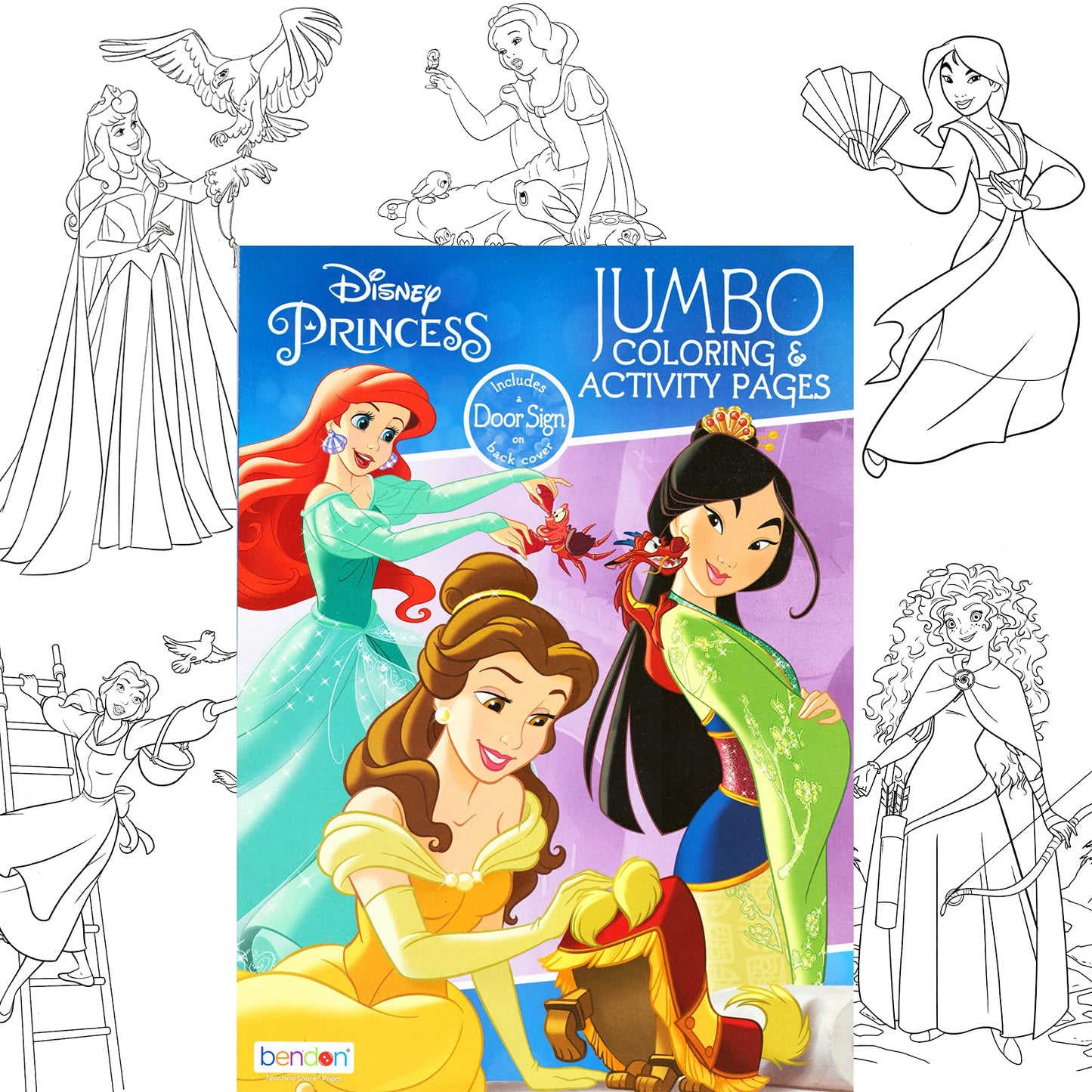 Disney Classics Coloring Book Set for Kids - Bulk Activity Coloring Books Includes Mickey Mouse, Minnie, Princess Featuring Acti