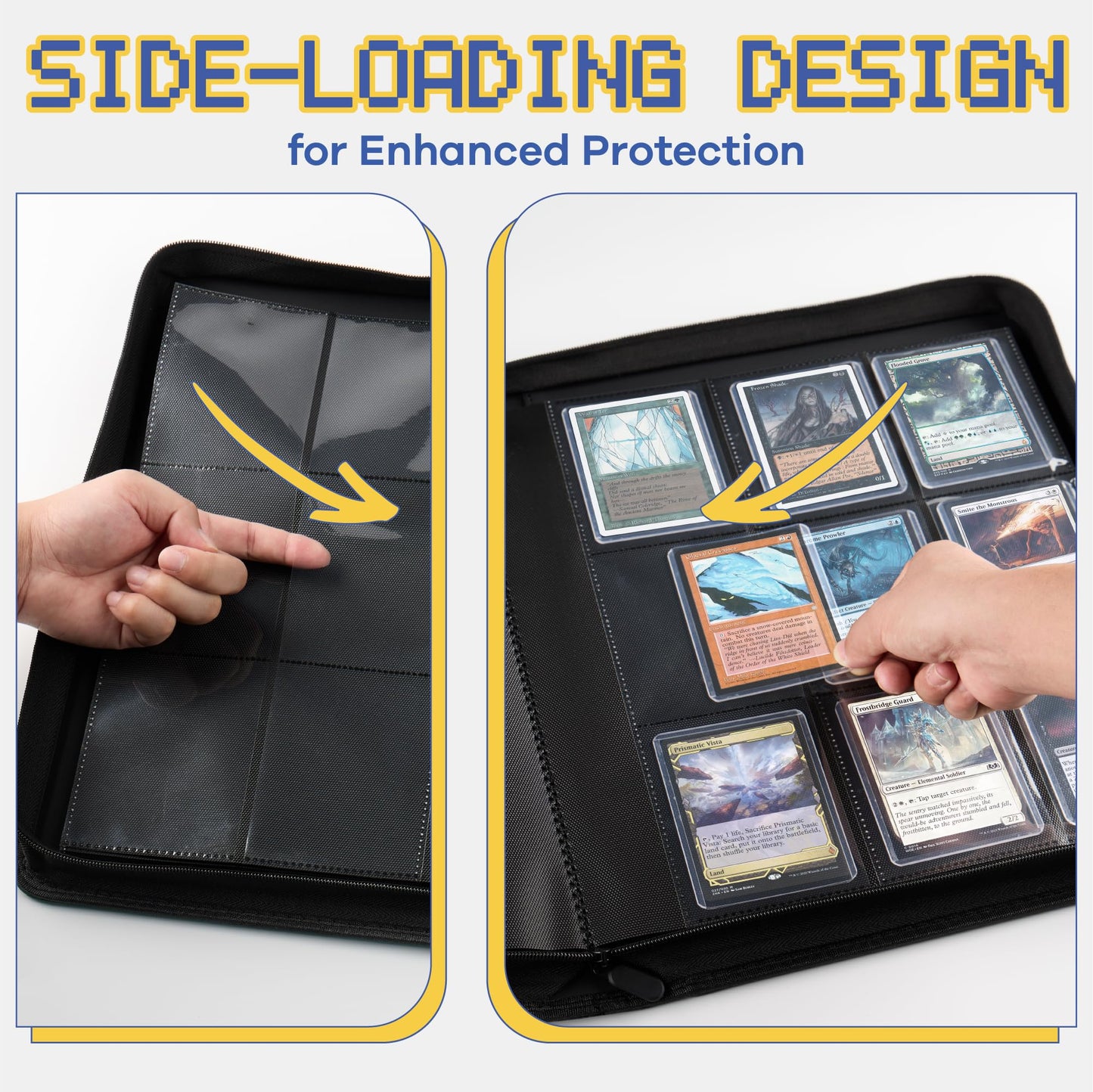 9-Pocket Toploader Binder Clovecat enhanced Card Book Holds 252 Tradin Toytooth 9-Pocket Toploader Binder Clovecat enhanced Card Book Holds 252 Tradin Toytooth