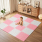 16Pcs Baby Play Mat for Floor, Foam Floor Tiles for Kids with Interlocking, Squares Foam Puzzle Carpet for Playroom, Crawling Ru