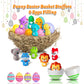 Vanmor Rubber Animal Bath Finger Puppets For Toddlers, Finger Puppets For Kids Easter Basket Stuffers Egg Fillers, Silicone Fing