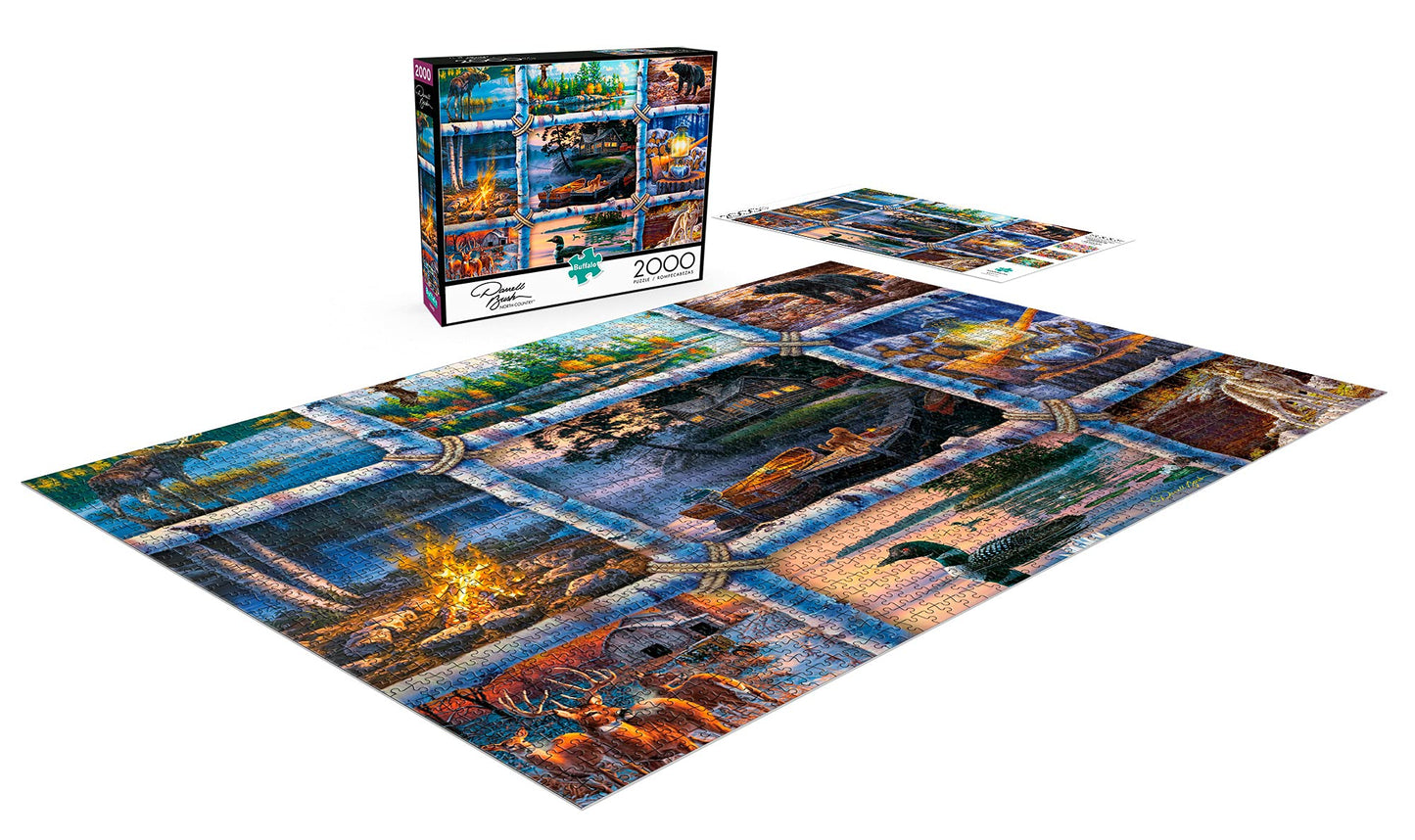 Buffalo Games - Darrell Bush - Darrell Bush - North Country - 2000 Piece Jigsaw Puzzle For Adults Challenging Puzzle Perfect For Game Nights - Finished Size Is 38.50 X 26.50