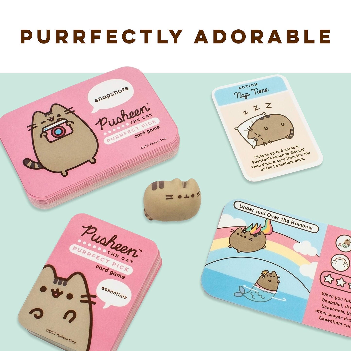 Ravensburger Pusheen Purrfect Pick Game - Engaging Family Fun, Pink Edition, Cardstock, Ages 8+