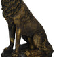 Stealstreet Ss-Ug-Py-4753 Bronzed Paint Howling Wolf Collectible Decoration Figurine Statue