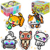 FunzBo 15000 5mm Fuse Beads Kit - 18 Colors Fuse Beads Set with 5 Cat Patterns, Christmas Gifts for Kids, Home School Arts and C