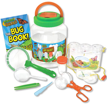 Nature Bound Bug Catcher Kit - 20 Piece Outdoor Exploration Set For Kids - Safe Insect Catch & Release With Bucket, Net, Magnifier & More - Great Gift For Young Explorers (Original Design)