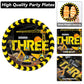 Qyeahkj 100 Pcs Construction 3Rd Birthday Party Tableware Set 3 Years Old Birthday Dinnerware Disposable Construction Plates Nap