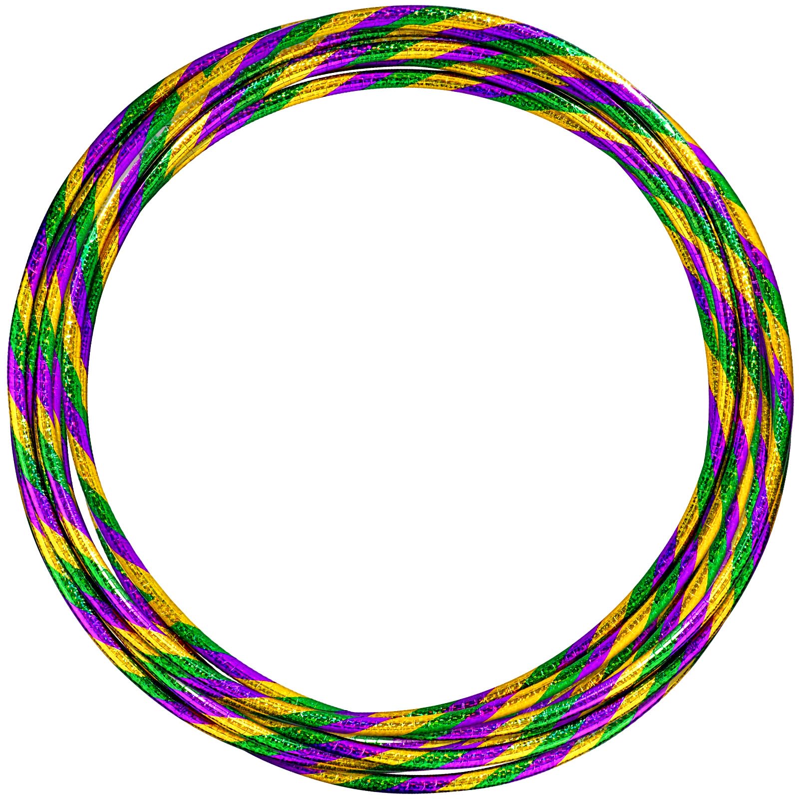 Gemscream 12 Pack 24 inch Exercise Hoop Plastic Glitter Hoop Obstacle Course Ring Toy for mature-themed Party Gymnastic Playing for Parade Decoration Games Performance Outdoor Sports