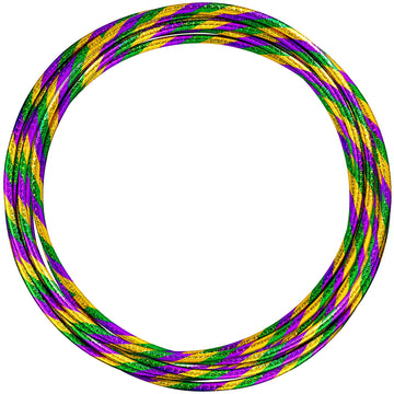 Gemscream 12 Pack 24 inch Exercise Hoop Plastic Glitter Hoop Obstacle Course Ring Toy for mature-themed Party Gymnastic Playing for Parade Decoration Games Performance Outdoor Sports