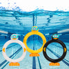 Doadw Diving Pool Toys Underwater Swimming Ring Duck Diving Ring, 3 Pack