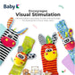 Baby K Foot Finder Socks & Wrist Rattles (Set H) - Newborn Toys For Baby Boy Or Girl - Brain Development Infant Toys - Hand And Foot Rattles Suitable For 0-3, 3-6, 6-12 Months Babies