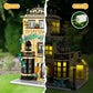 City Coffee Shop Building Blocks Set  Compatible with Lego  Modular Architecture Three-Story House Building Blocks for mature-themed (1443pcs)