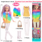 iBayda 6 Pack Fashion 11.5 inch American Toy Prinecess Dolls Playset with Outfits Dress Design and Accessories Like Handbag Hat Crown Necklace Suitcase (Gift Box Package)