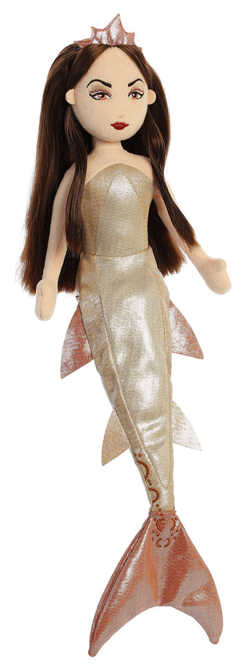 Aurora Sea Sparkles 18" Plush Villain Doll - Lamia, Gold, Model 33278