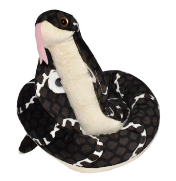 Wild Republic Hooded Cobra Plush Snake Toy, 54" Multi Fabric Stuffed Animal, Model 20730