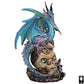Design Toscano QS91653 Dragon Assassin on Skull Gothic Decor Statue Figurine  7 Inch  Full Color
