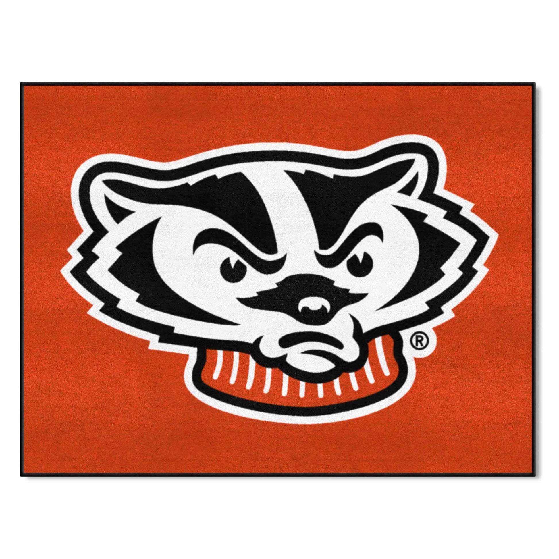FANMATS NCAA University of Wisconsin Badgers Nylon Face All-Star Rug , 34x45