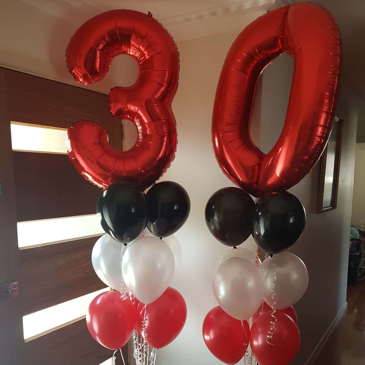 40 Inch Red Number 30 Balloons Giant 30 Balloons Red Dirty 30 Birthday Balloons 30 Birthday Anniversary Party Decorations Suppli