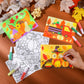 VercanMonth 30 Sets Fall Thanksgiving Sand Art Kits for Kids DIY Fall Harvest Craft Sand Painting Colored Sand Art Painting Card