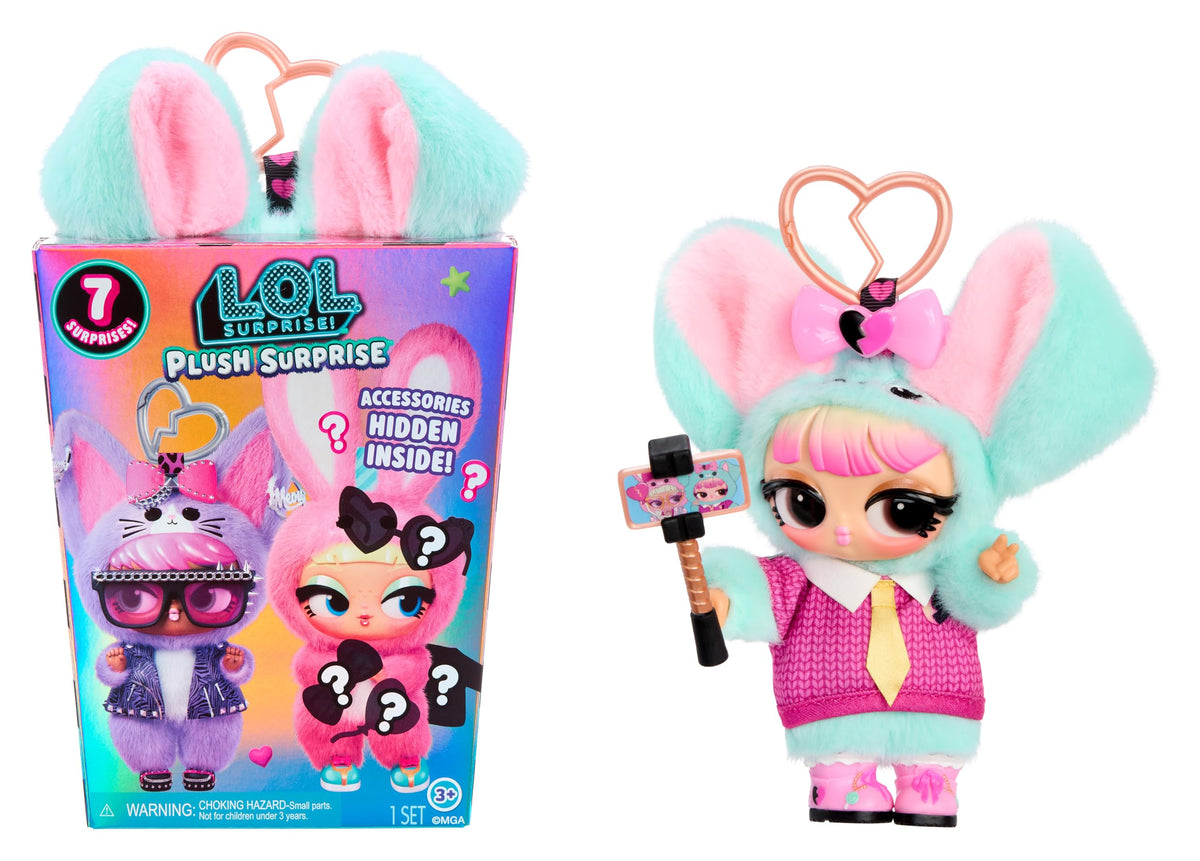 LOL Surprise Plush Surprise! PupTart Plush Doll with Hidden Fashions, OntheGo Play, 7 Total Surprises  Great Gift for Kids A