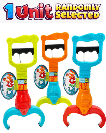 Ja-Ru Grab It 12 Inch Claw Grabber Toy (1 Grabber Toy). Plastic Robot Claw Grabbing Toys For Kids. Hand Eye Coordination Learning Toy. Toy Pickup Interactive Playtime Tool. Party Favor. 5617-1