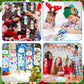 Frienda 48 Set Christmas Snowman Craft Kit DIY Christmas Snowman Bookmarks Ornaments Art Sets Winter Xmas Foam Stickers and Craf